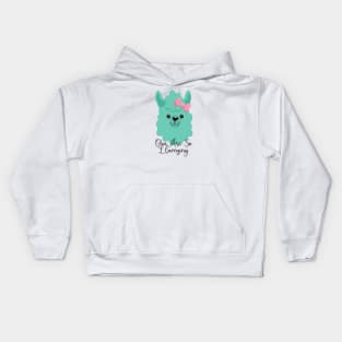 You Are So Amazing Cute Llama Kids Hoodie